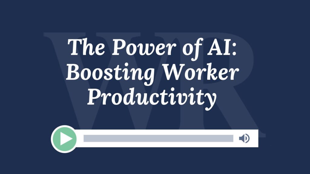 The Power of AI: Boosting Worker Productivity